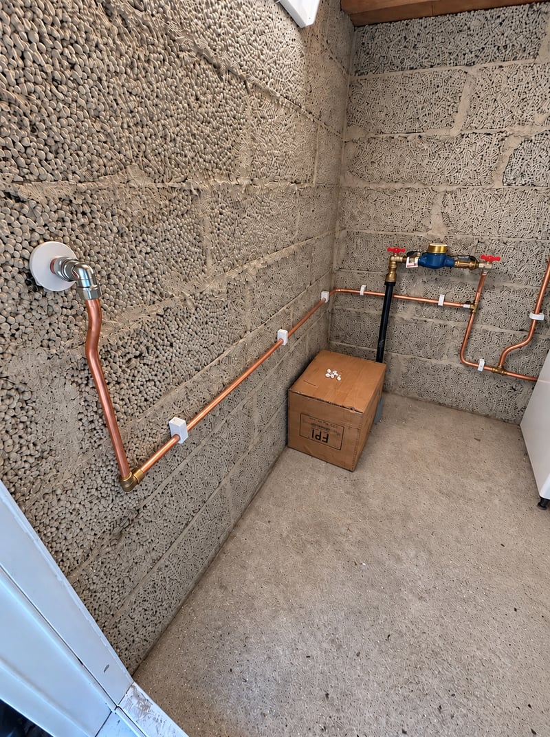 Nydragna kopparledningar för vatteninstallation utförda av Modern Rörteknik